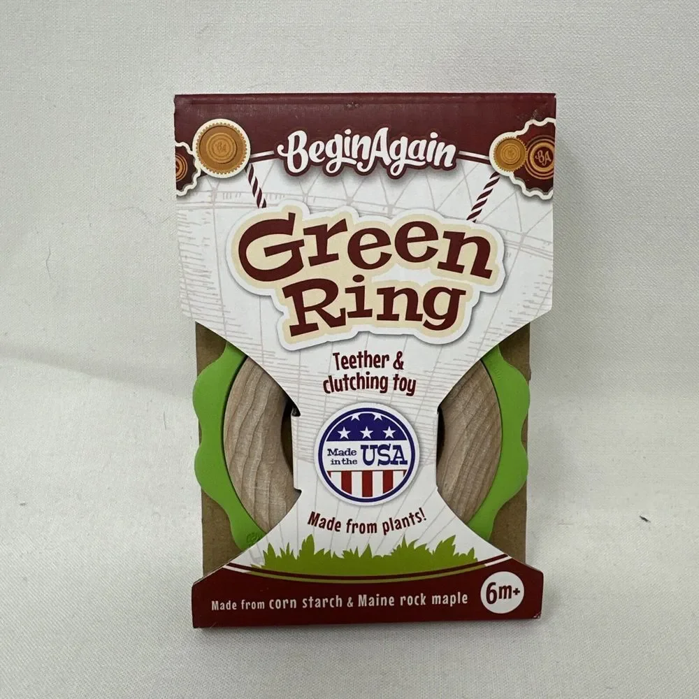 Eco Friendly New Green Teether And Clutching Toy‎